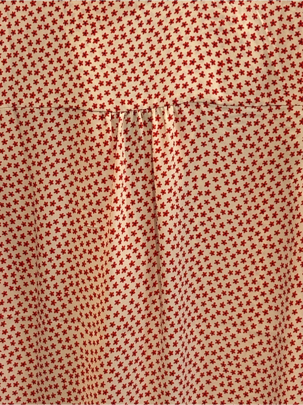 cabi Red floral Print Sleeveless Button-Down Top. Small. - Picture 7 of 7